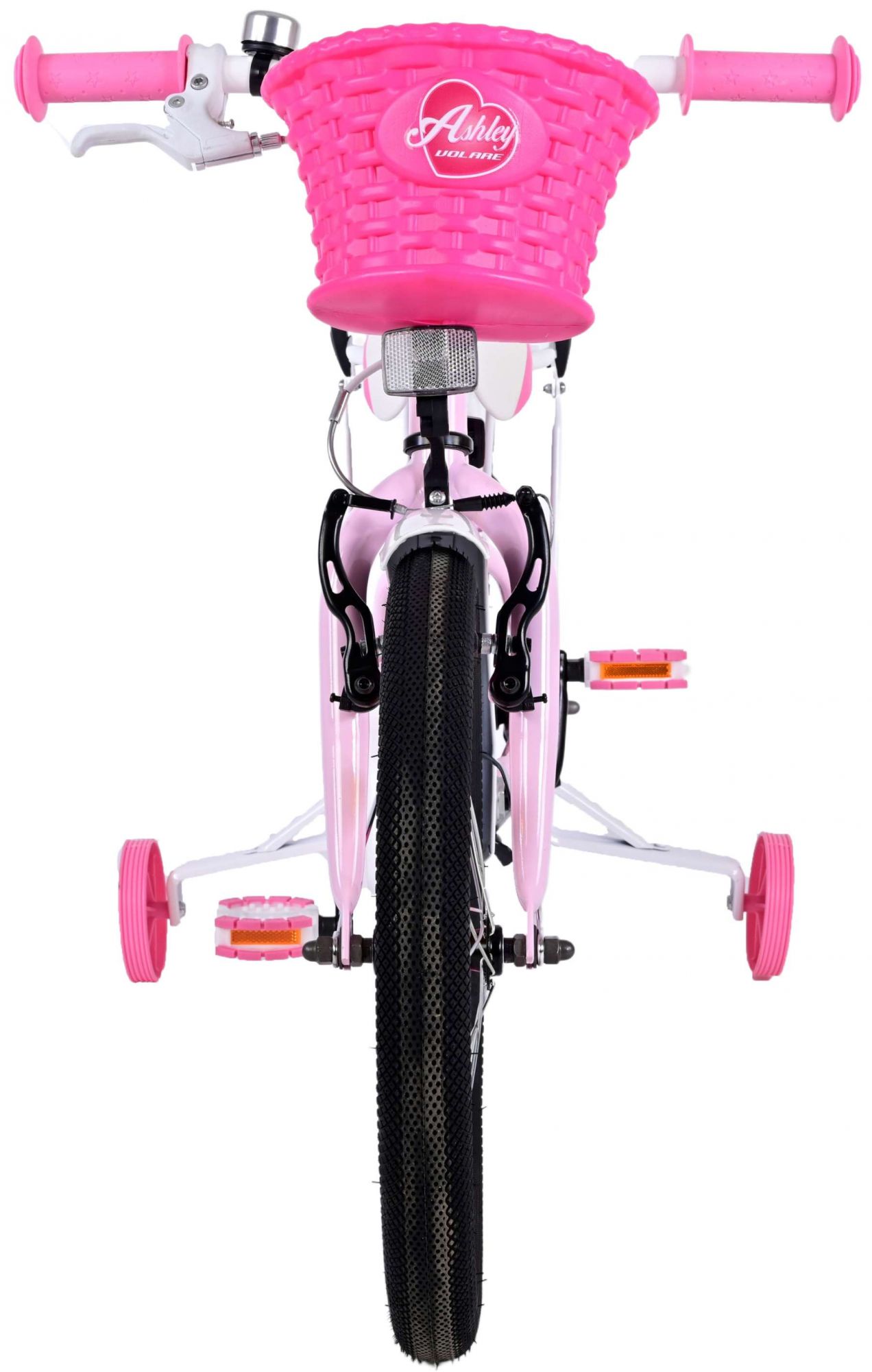 TPFSports Ashley Kinderfahrrad - Mädchen - 18 Zoll - Rücktritt + Handbremse - Rosa/Rot
