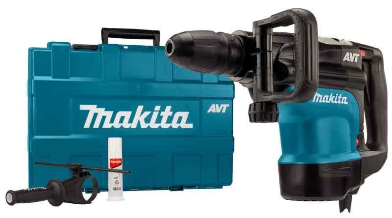 Makita HR4510CV 230 V Combihamer met stofafzuigset, in koffer
