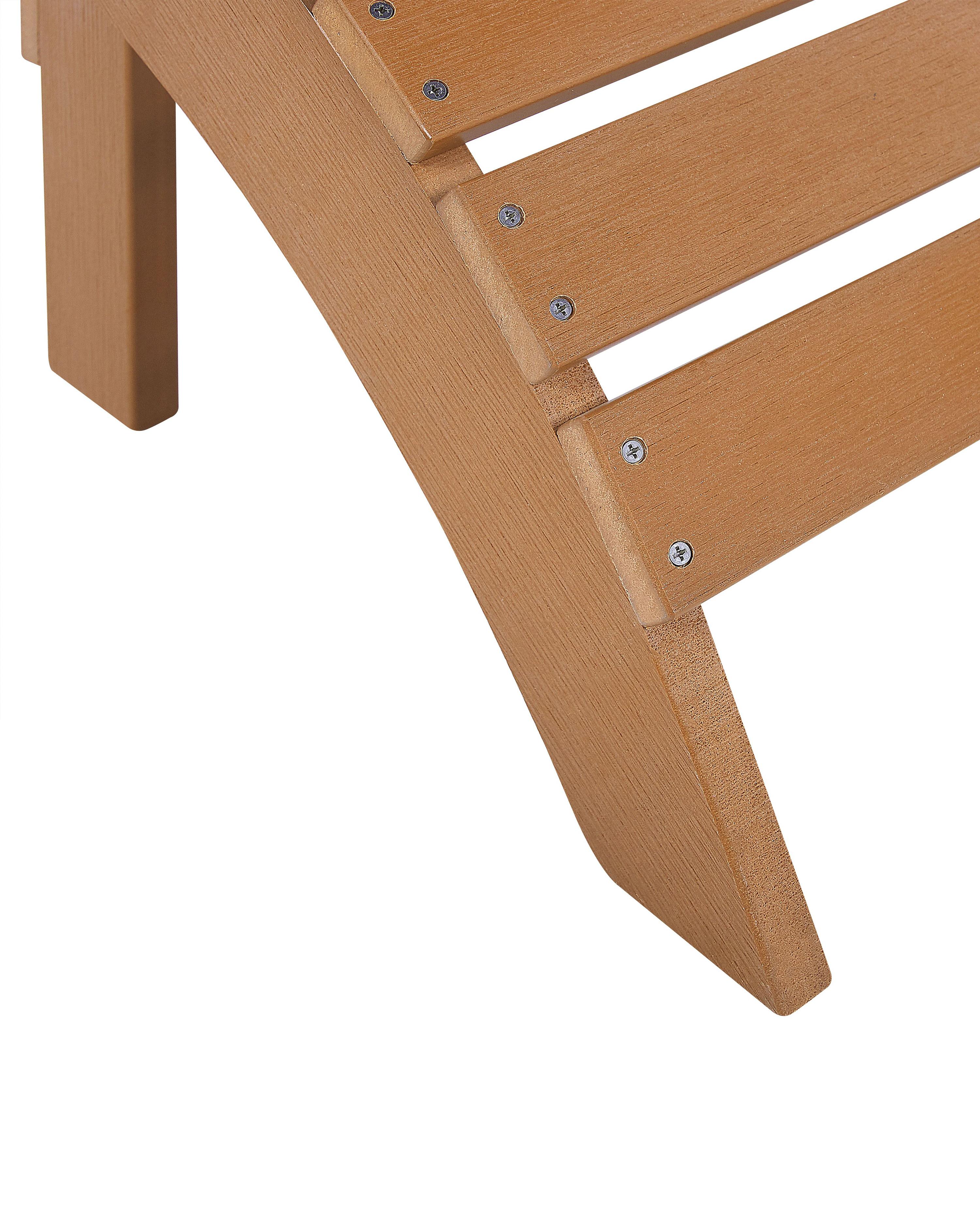 Tuinstoel ADIRONDACK met voetenbank Bruin