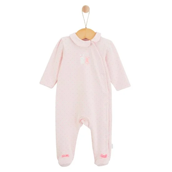 Pyjama à col Lapin Câlin   Rose        de               P'tit bisou