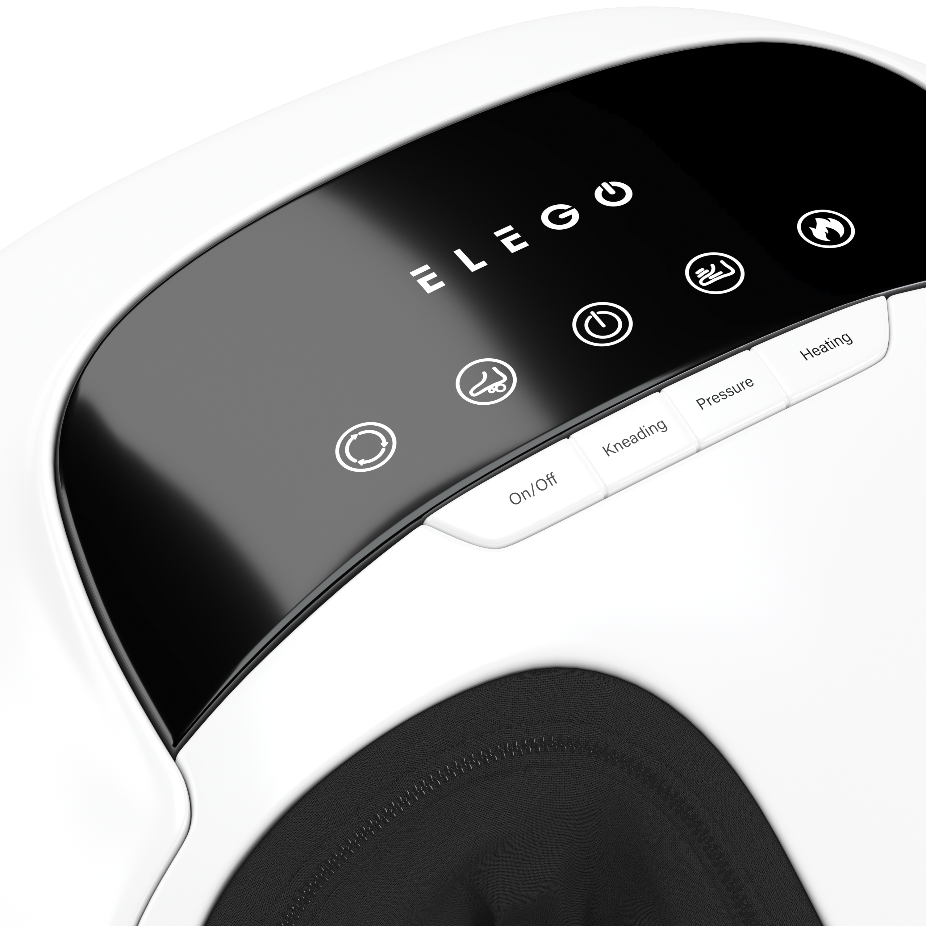 Shiatsu Fussmassagegerät mit Wärmefunktion weiss/schwarz