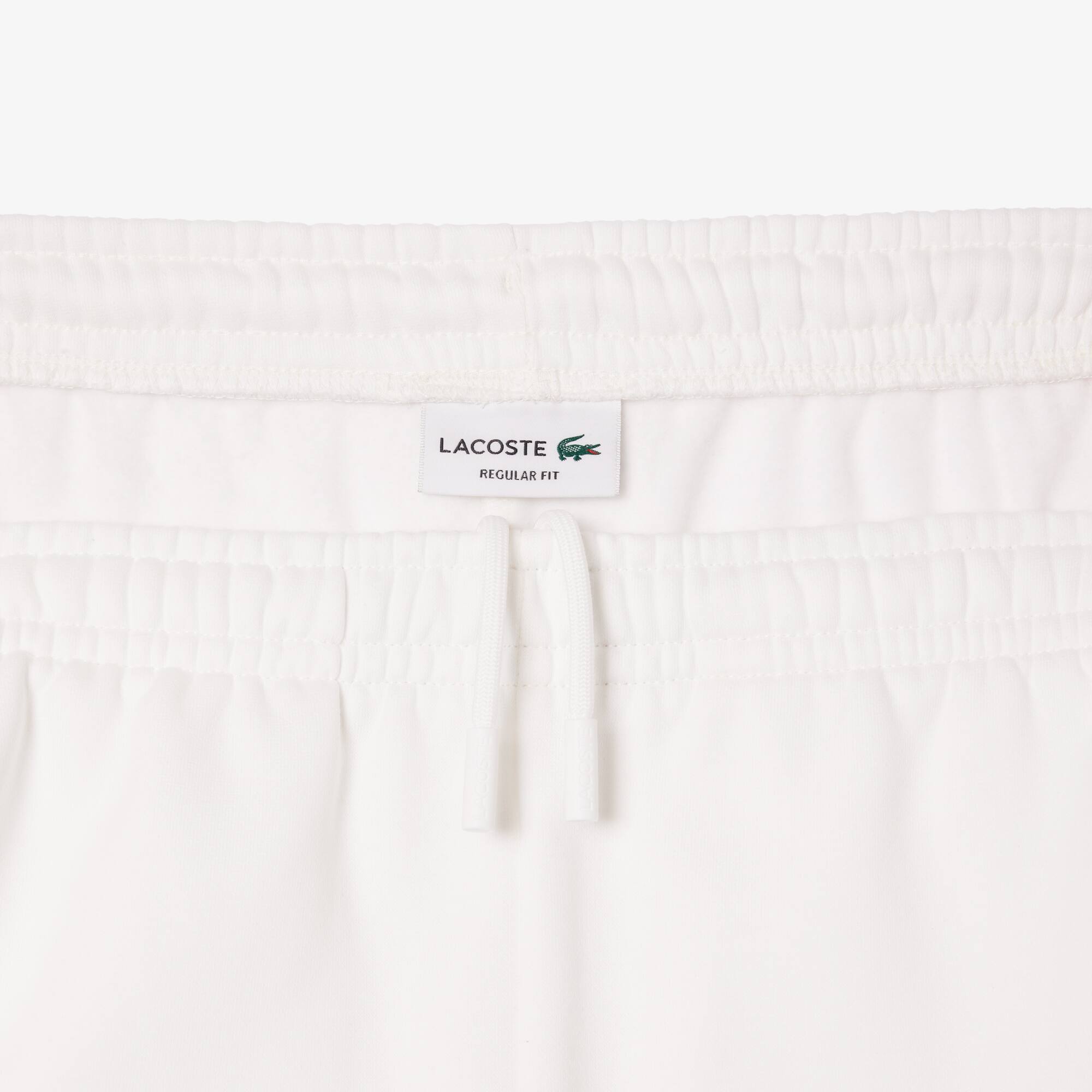 Jogger Shorts aus aufgerautem Fleece mit Colourblock Bermudas - Weiss - Lacoste - Herren
