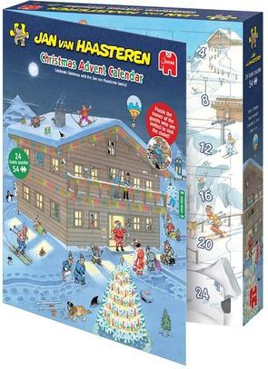 Jan van Haasteren - Adventkalender 2025 - 24 Puzzels van 54 Stukjes