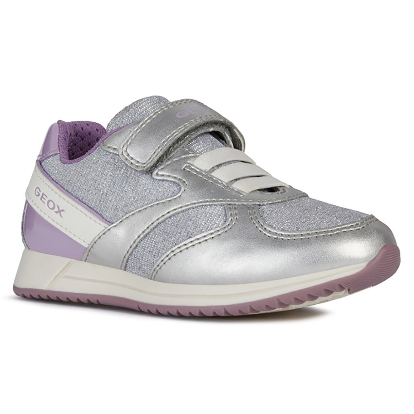 Geox Baskets Jensea argenté/lilas
