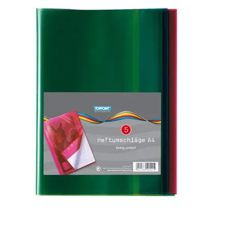 Stylex Heftumschläge DIN A4 verschiedene Farben, 10 Stück