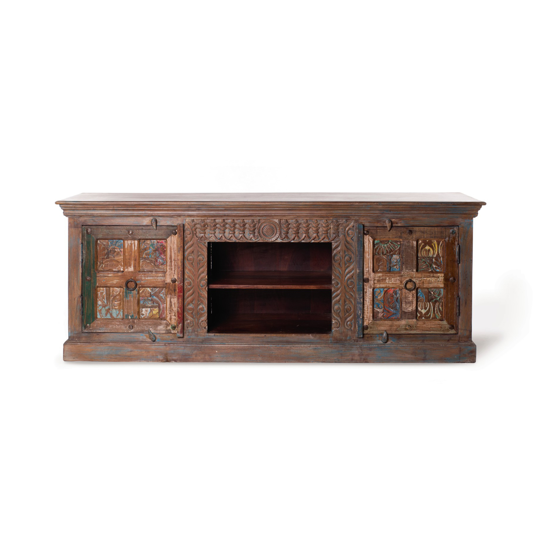 TV-Schrank 'Cumbria' aus recyceltem Holz, L 173 cm,  B 46 cm, H 67 cm von fischer's lagerhaus
