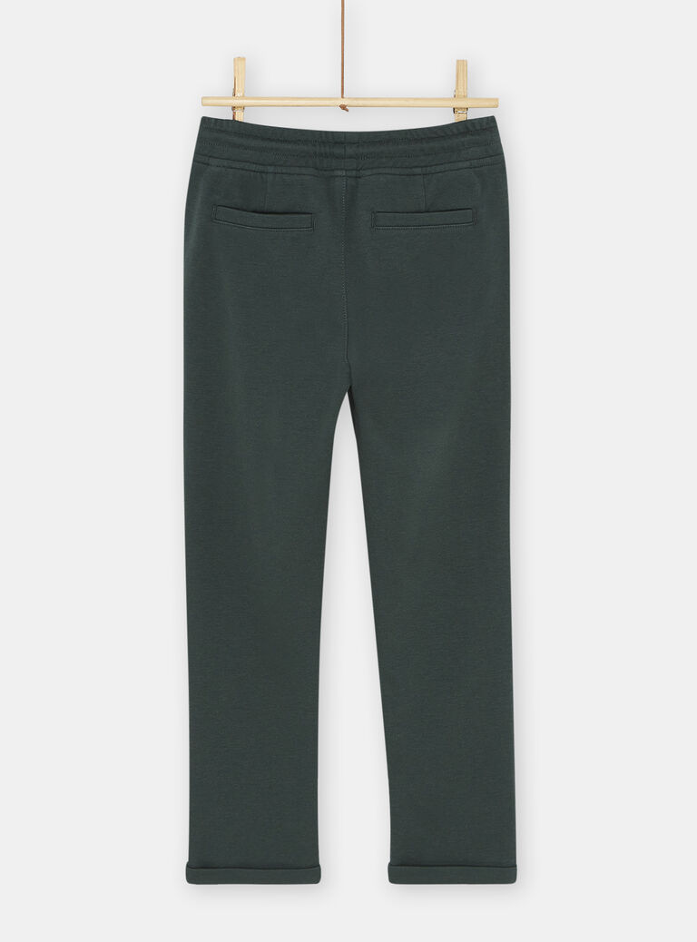 Pantalon casual vert sombre garçon
