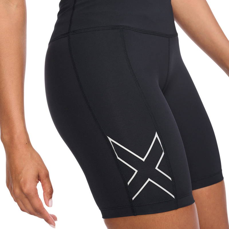 2XU Aero Vent Mid-Rise Korte Kompressions Træningstights Dame
