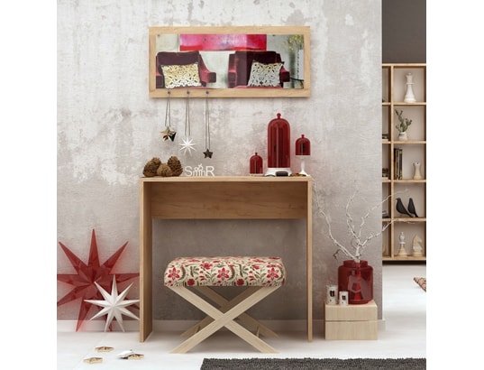 CONCEPT1 - Console Cosenza en chêne 80 x 32 x h82cm