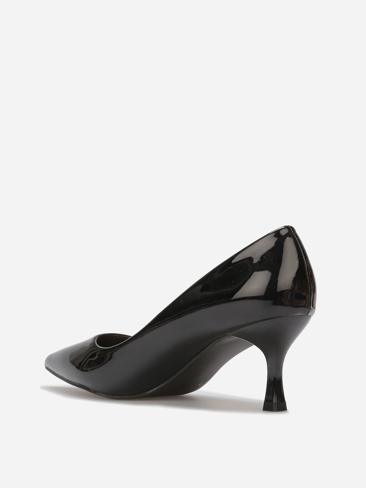 Escarpins pointus à petit talon- Noir