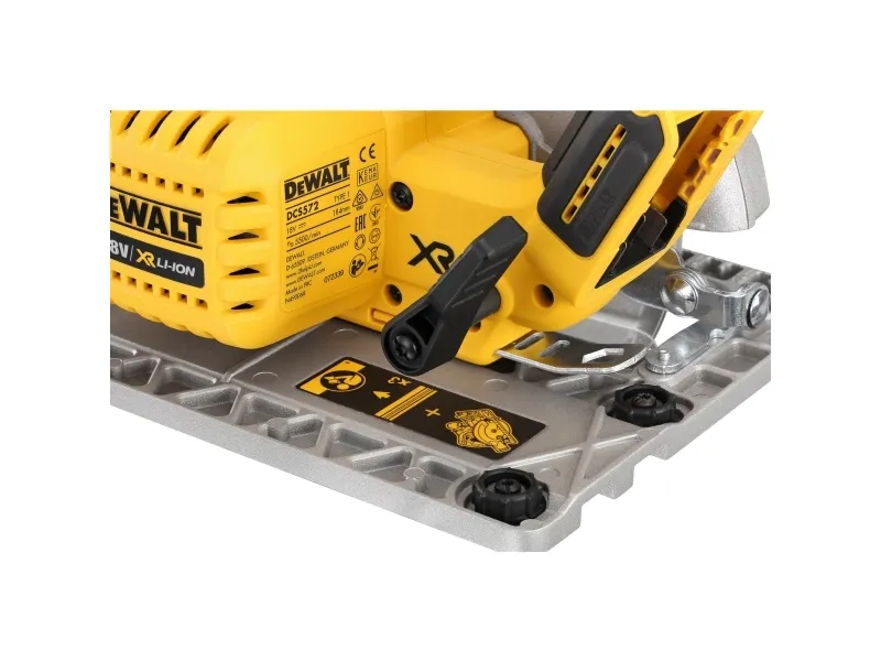 DeWALT DCS572NT, Gul, 18,4 cm, 5500 rpm, 4,4 cm, 57°, 2,5 m/s²