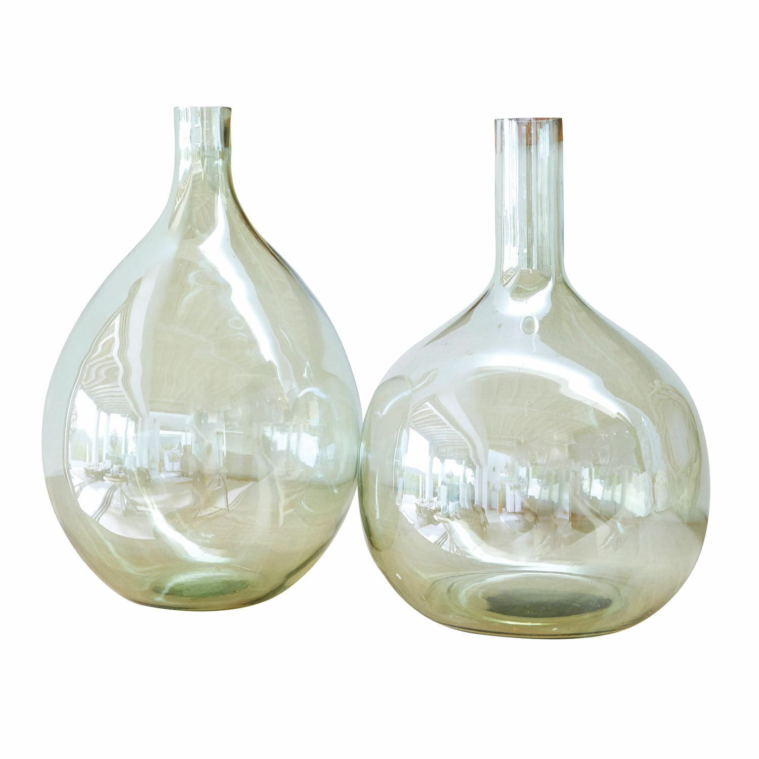 Vase 2er Set Erlunda grün