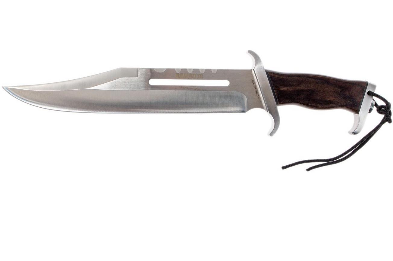 RAMBO knife Rambo 3 Signature Edition met houten handgreep, 9297