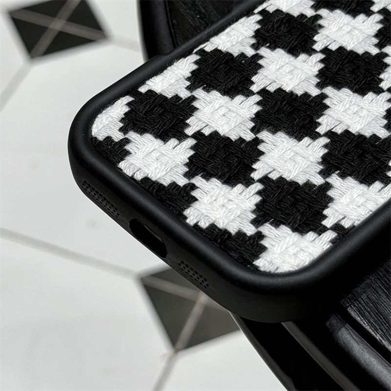 Elliure - Checker telefoonhoesje - iPhone 16 Pro Max / 16 Pro / 16 Plus / 16 / 15 Pro Max / 15 Pro / 15 Plus / 15 / 14 Pro Max / 14 Pro / 14 Plus / 14 / 13 Pro Max / 13 Pro / 13 / 13 Mini