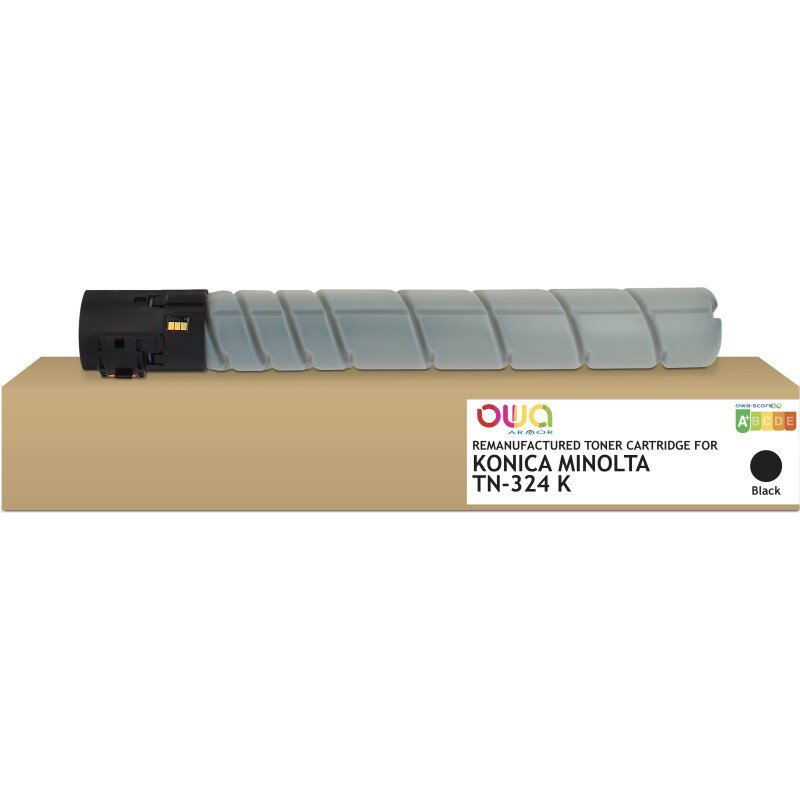 Toner remanufacturé OWA - standard - Noir - pour KONICA MINOLTA TN-324K, DEVELOP A8DA1D0, OLIVETTI B1166