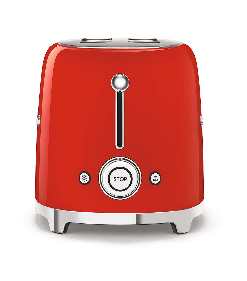 SMEG Toaster 2-Schlitz KOMPAKT rot