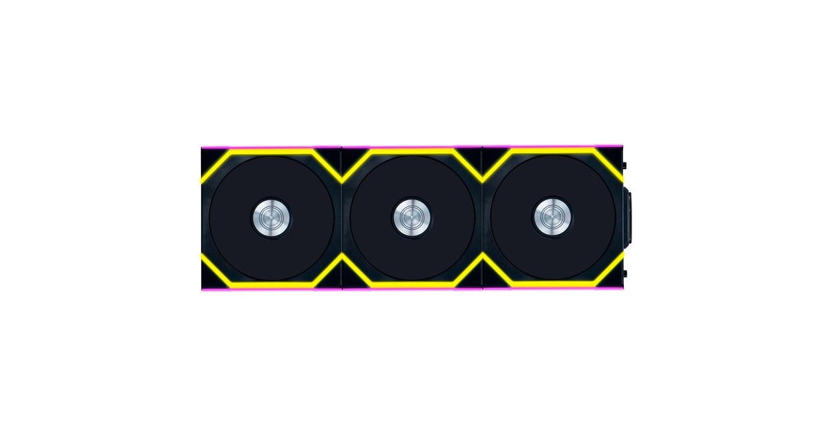 Lian LiUNI FAN SL120 Wireless RGB case fans  (Zwart, 3 stuks, 120 x 124.5 x 28 mm, PWM)