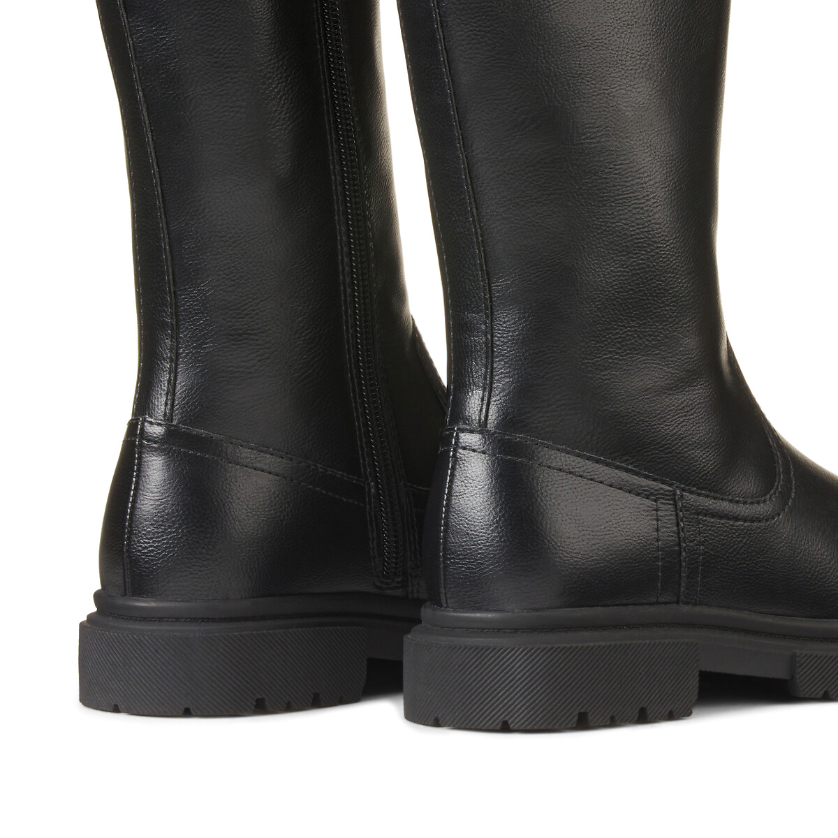 COLEÇÃO LA REDOUTE<br>Botas com zíper e sola ranhurada