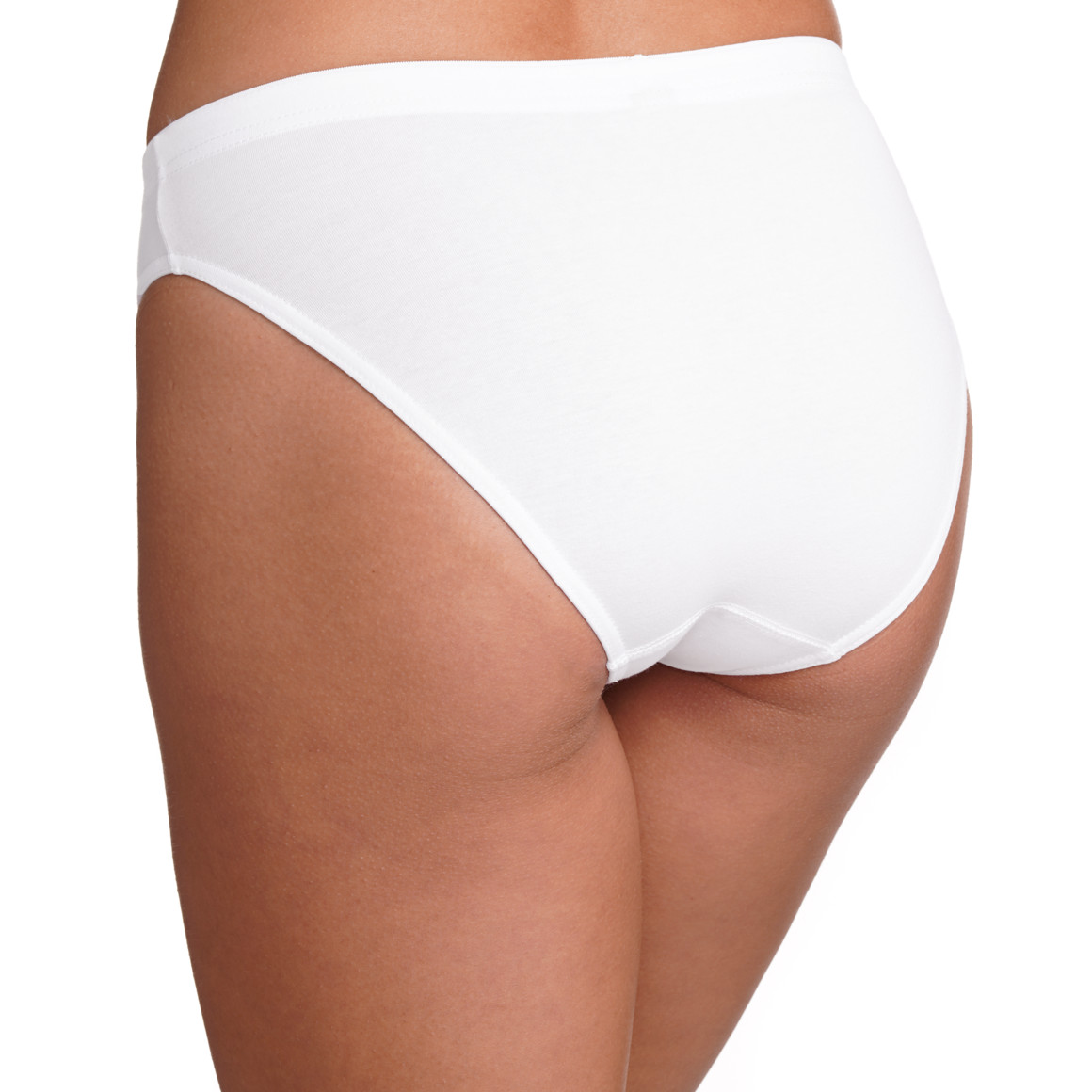 Gina Benotti Damen Slip mit Webbund weiss