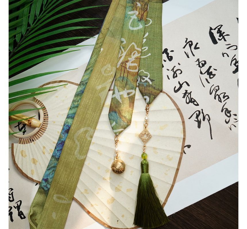 YUGO - Hanfu-kostuumsjaal met kwastjesprint