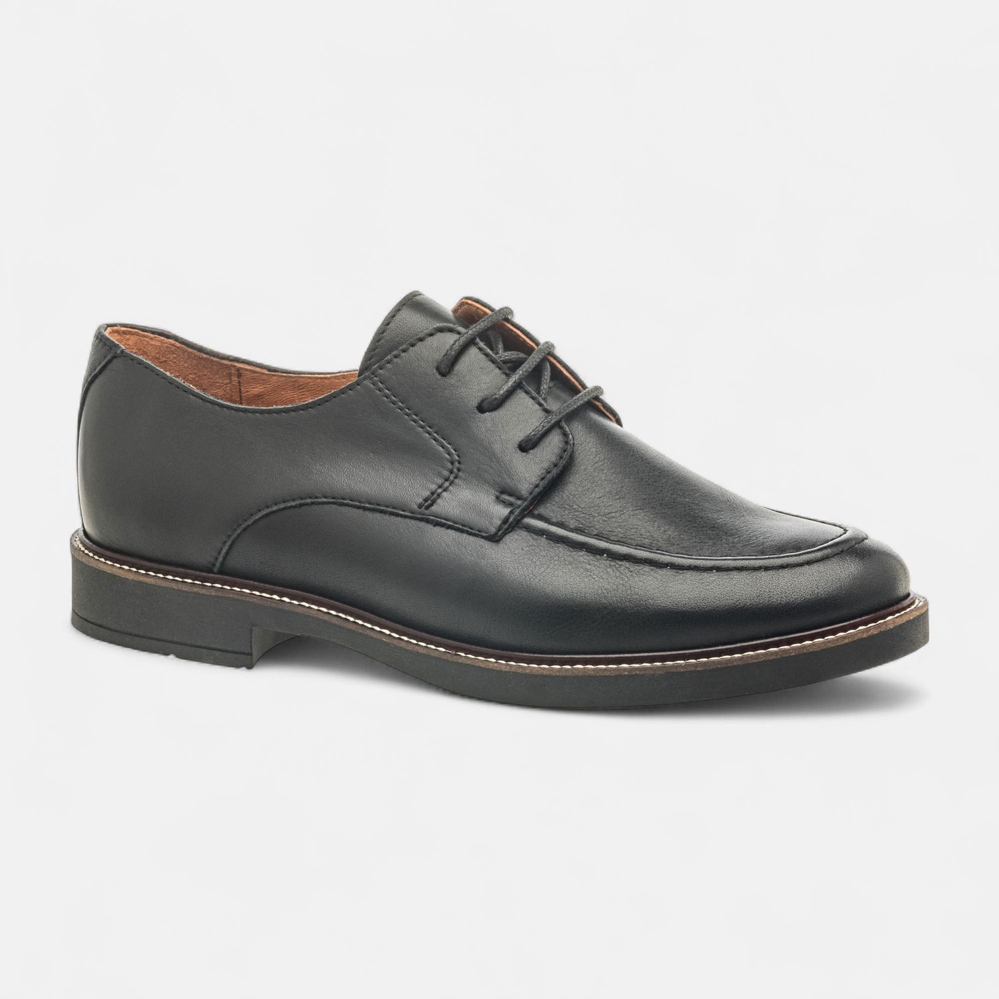 Derbies Femme en cuir noir
