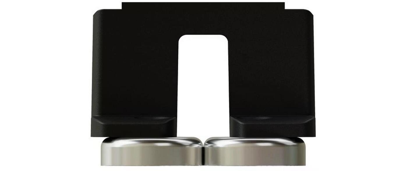 Halterung mit Magnet, erhöht, CUBO, Anthrazit 2 StückBefestigungsset mit Magnetbefestigung