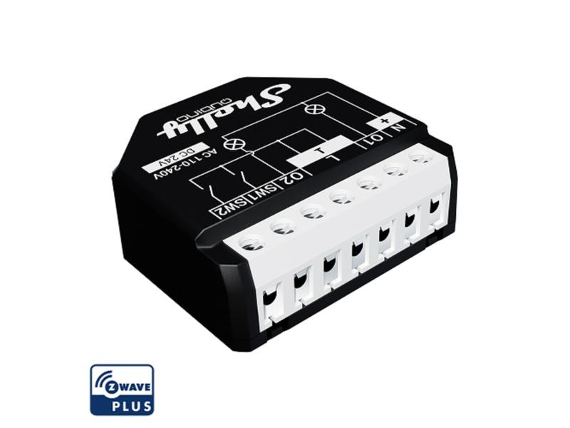 Shelly Funk-Schaltaktor mit Leistungsmessung Qubino WAVE 2P Smarthome Z-Wave Schaltaktor mit Leistungsmessung