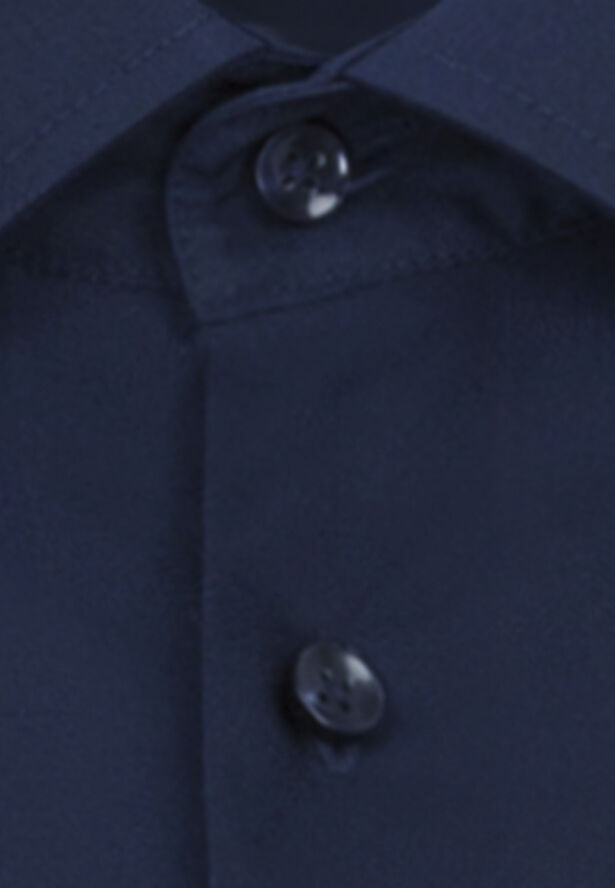 Seidensticker Business Shirt Regular Long sleeve Kent-Collar Uni Blue