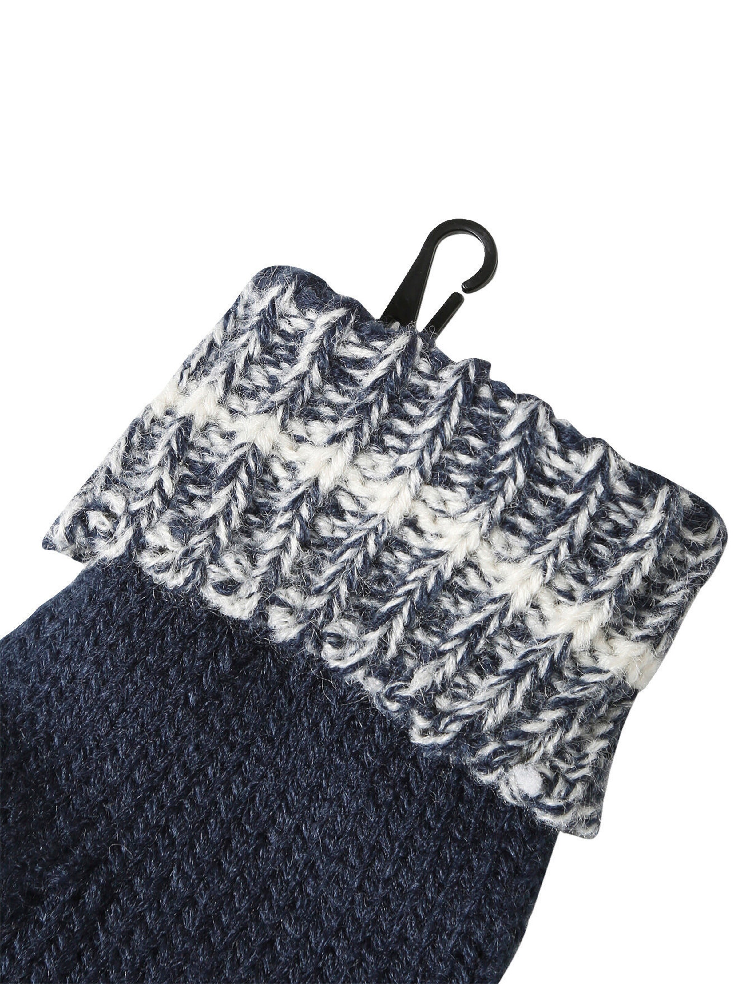 Vertbaudet Jungen-Set: Mütze, Rundschal & Handschuhe, Colorblock nachtblau