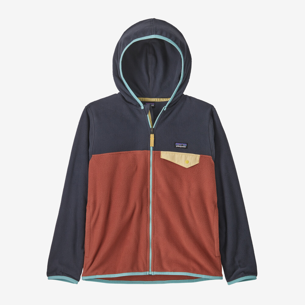 Kinder-Fleecejacke mit Mikro-D-Schnappverschluss