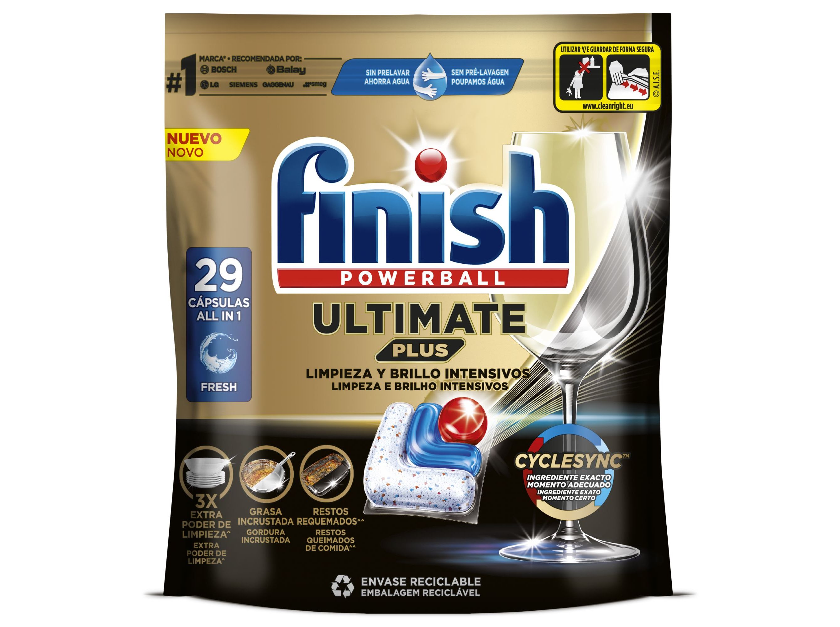DET. LOIÇA MÁQUINA FINISH ULTIMATE PLUS 29PASTILHAS