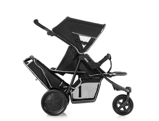HAUCK - Poussette Jumeaux Freerider - Black