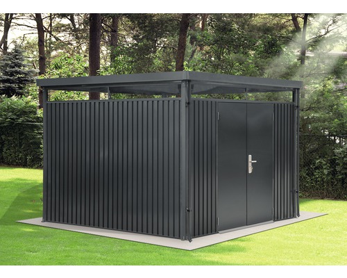 Tuinhuis met dakraam, 9 m², 314 x 314 cm, antraciet