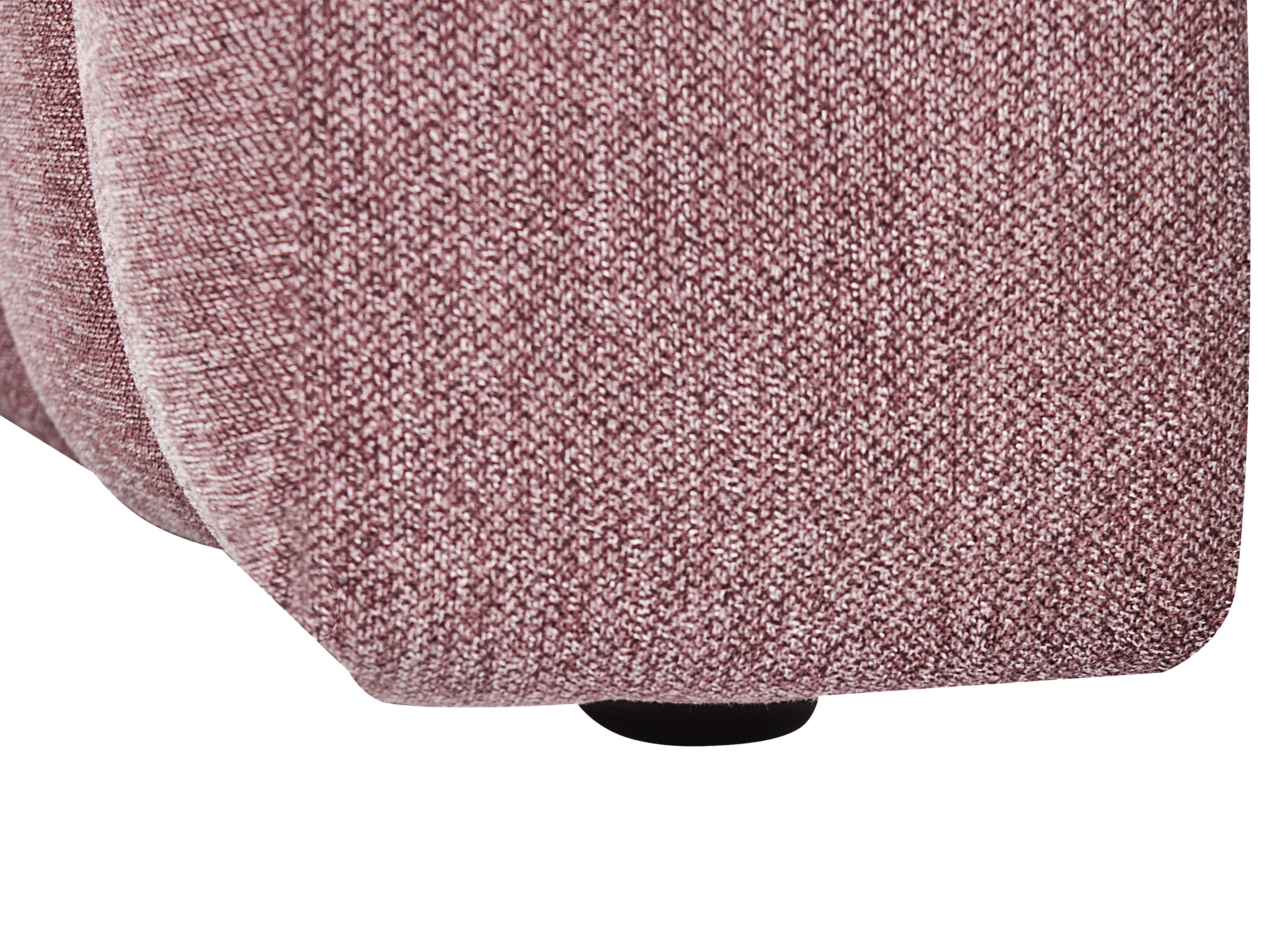 Rechtszijdige chaise longue LANNILS Stof Roze