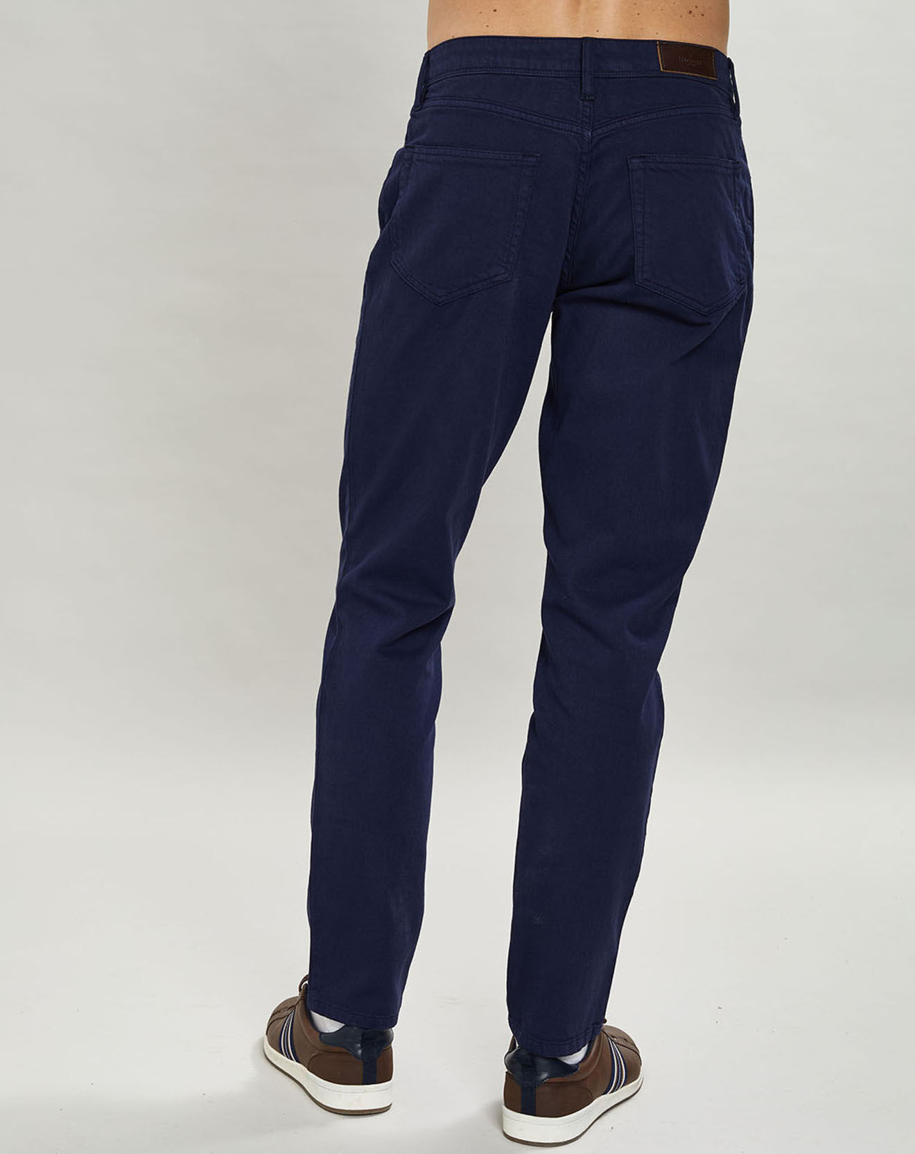 Hackett London Pantalon en denim uni bleu