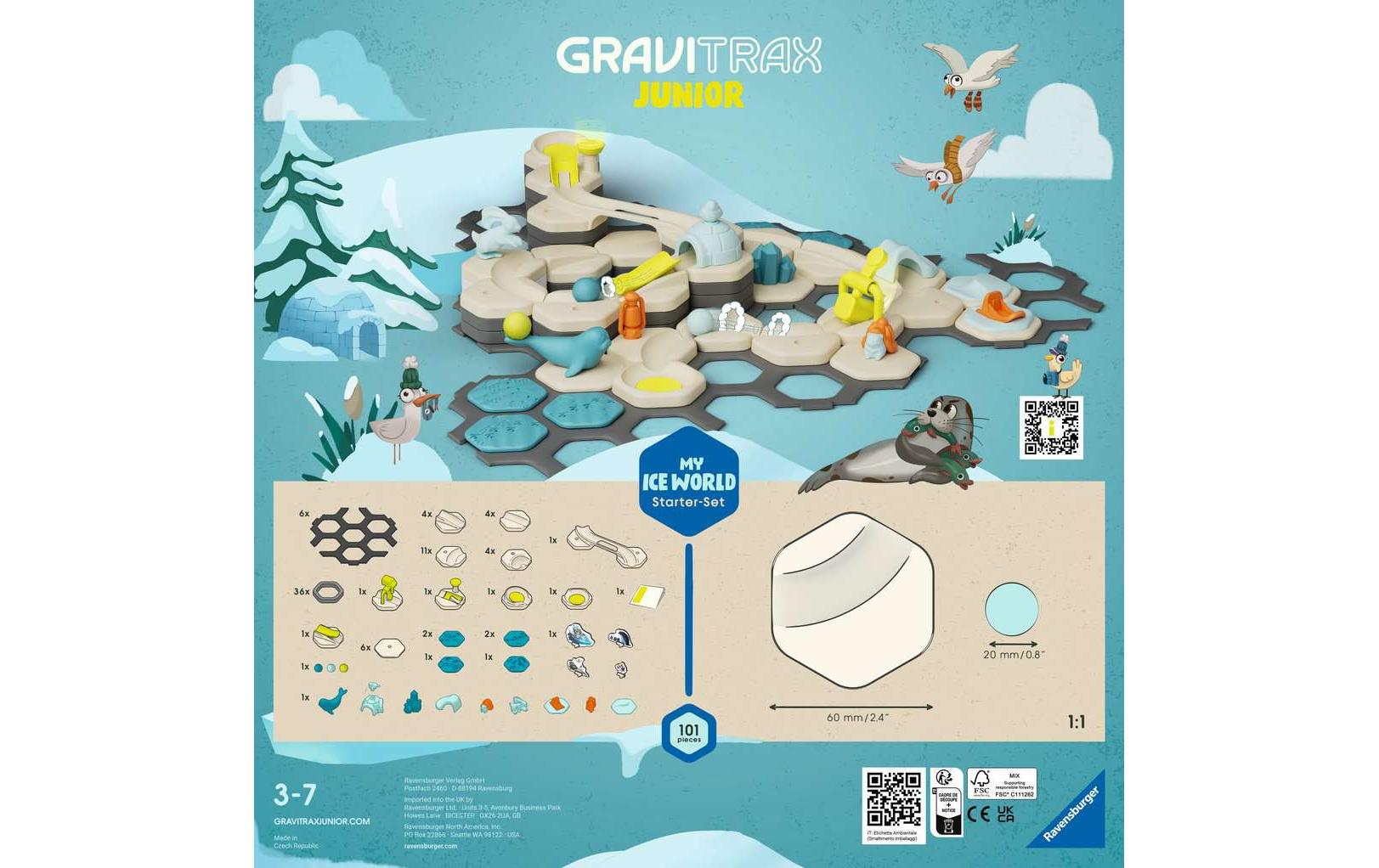 Kugelbahn GraviTrax Junior Starter-Set L IceKindgerechter Einstieg in themenreiche Kugelbahnwelten