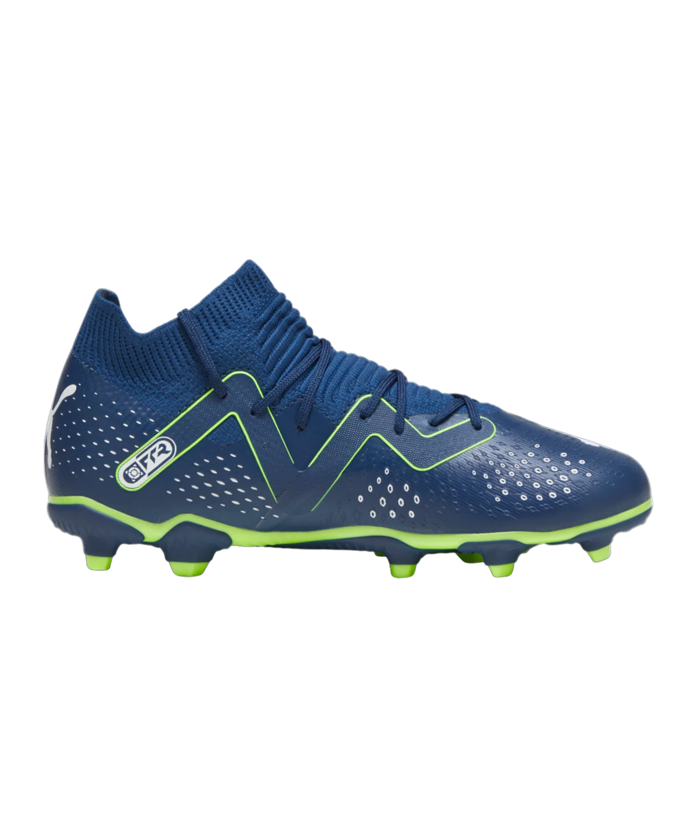 PUMA FUTURE Match FG/AG Jr Gear Up Kids Blau Weiss F03