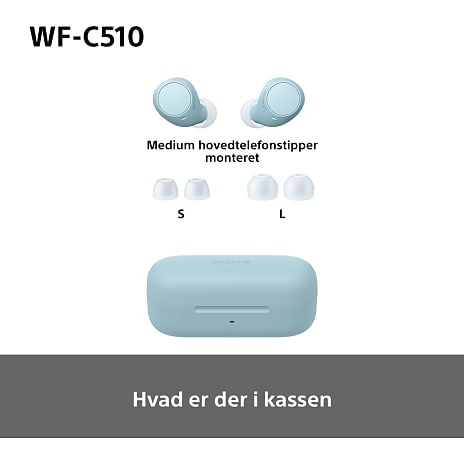 Sony WF-C510 trådløse in-ear høretelefoner - blå