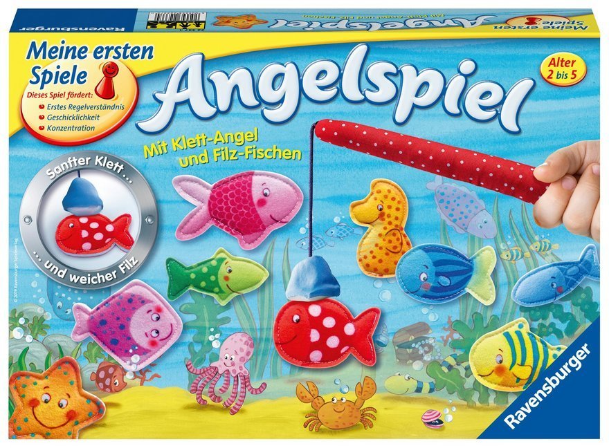 Angelspiel mit Filz-Fischen