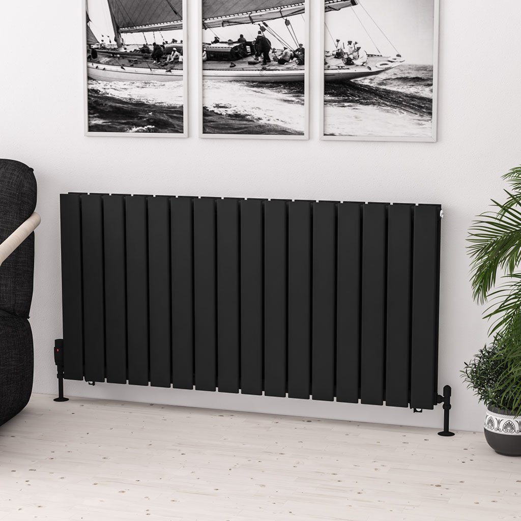 Eastbrook Warrington paneelradiator type 20 120x60cm 1942W zwart mat