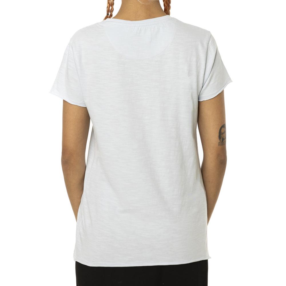 Von Dutch T-shirt Bleu Femme Von Dutch Slub