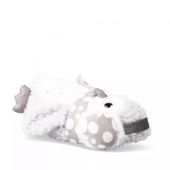 Chaussons peluche chouette GRIS MERRY SCOTT
