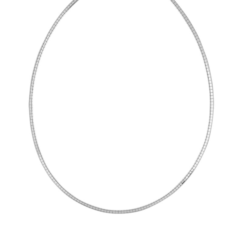 Collier argent 925 maille oméga 42 cm
