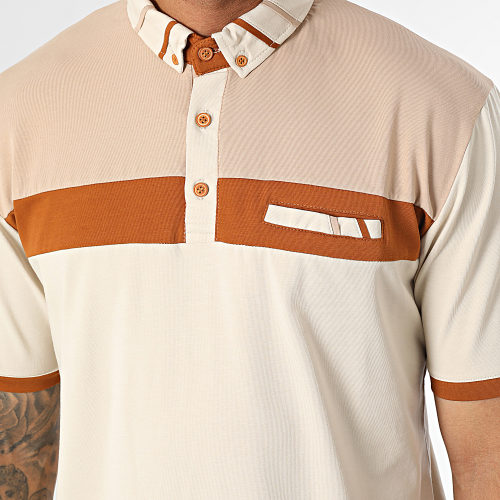 Polo Manches Courtes Beige