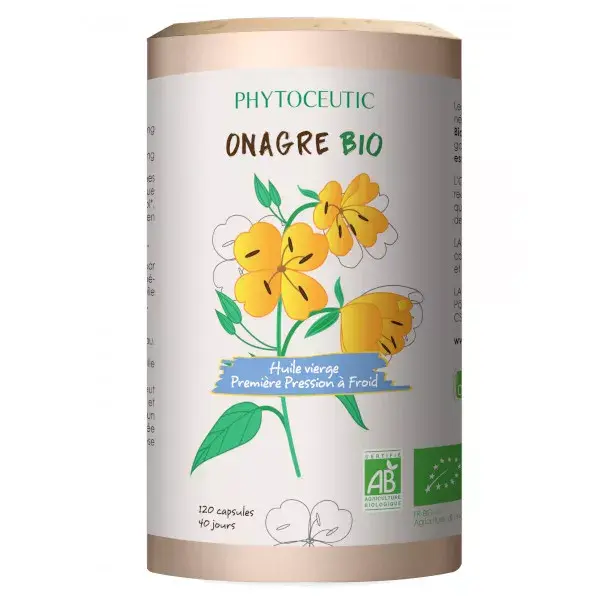 Phytoceutic Huile d'Onagre Bio 120 capsules
