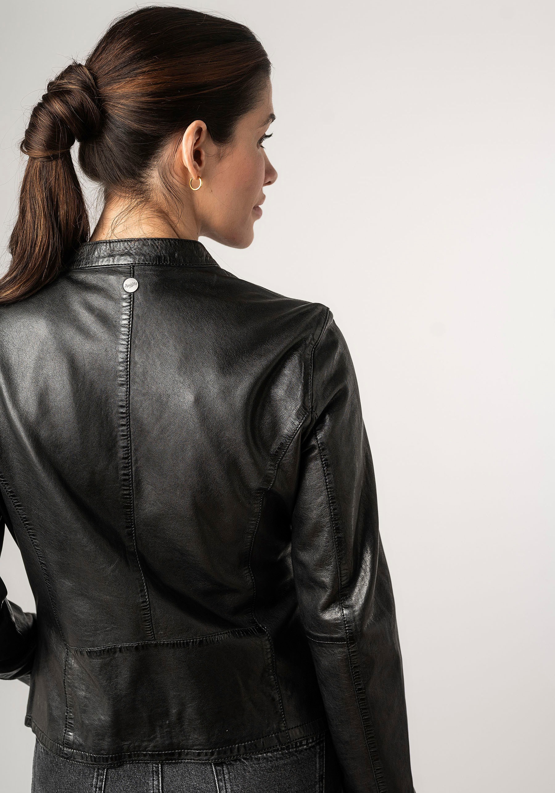 Mauritius Lederjacke »MWAndriana« mit Stehkragen