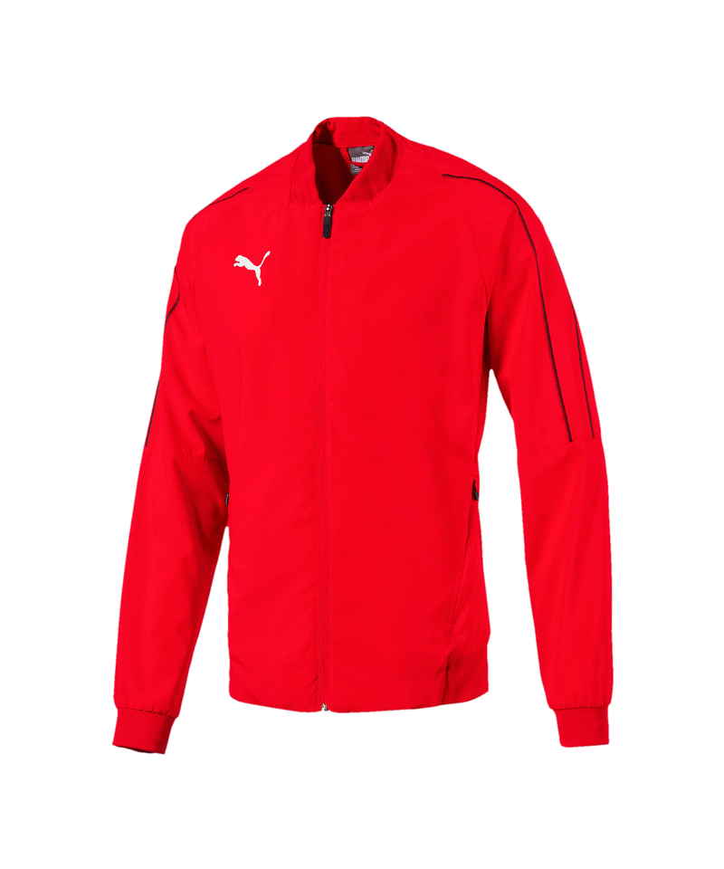 PUMA FINAL Sideline Jacket Jacke Rot Schwarz F01