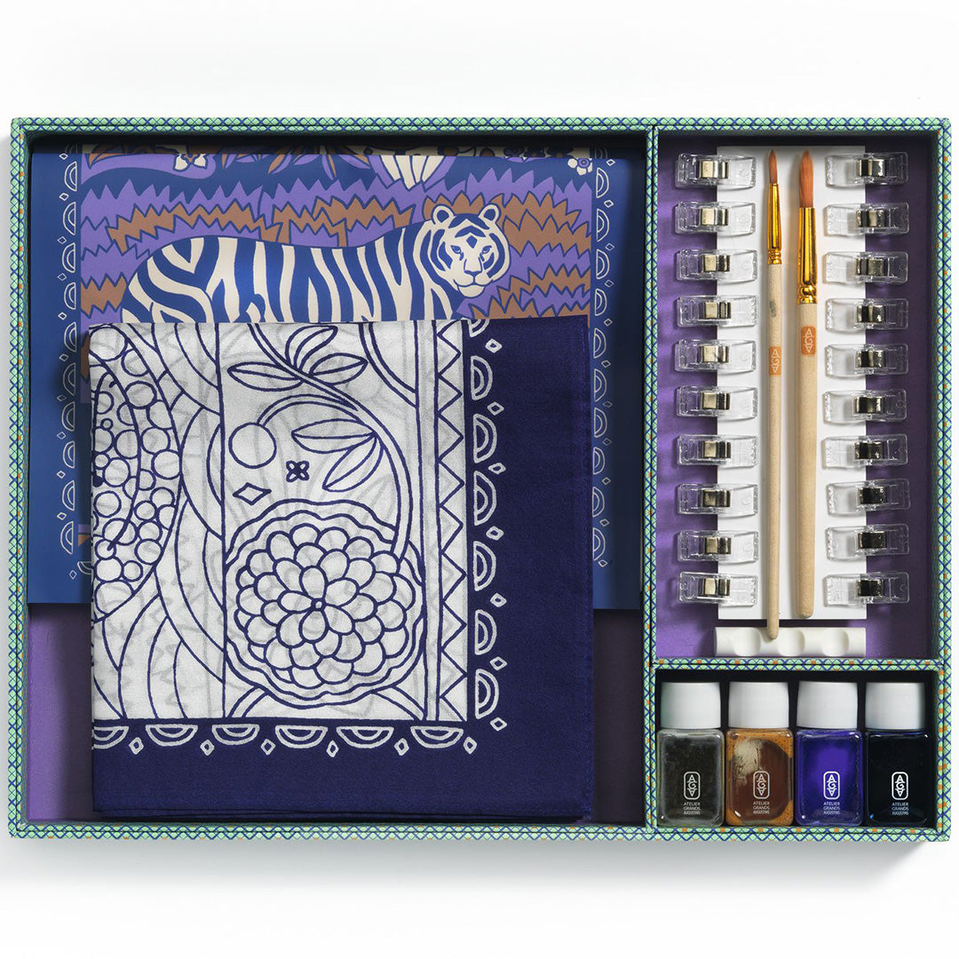 djeco knutselset atelier 10 - zijde schilderen