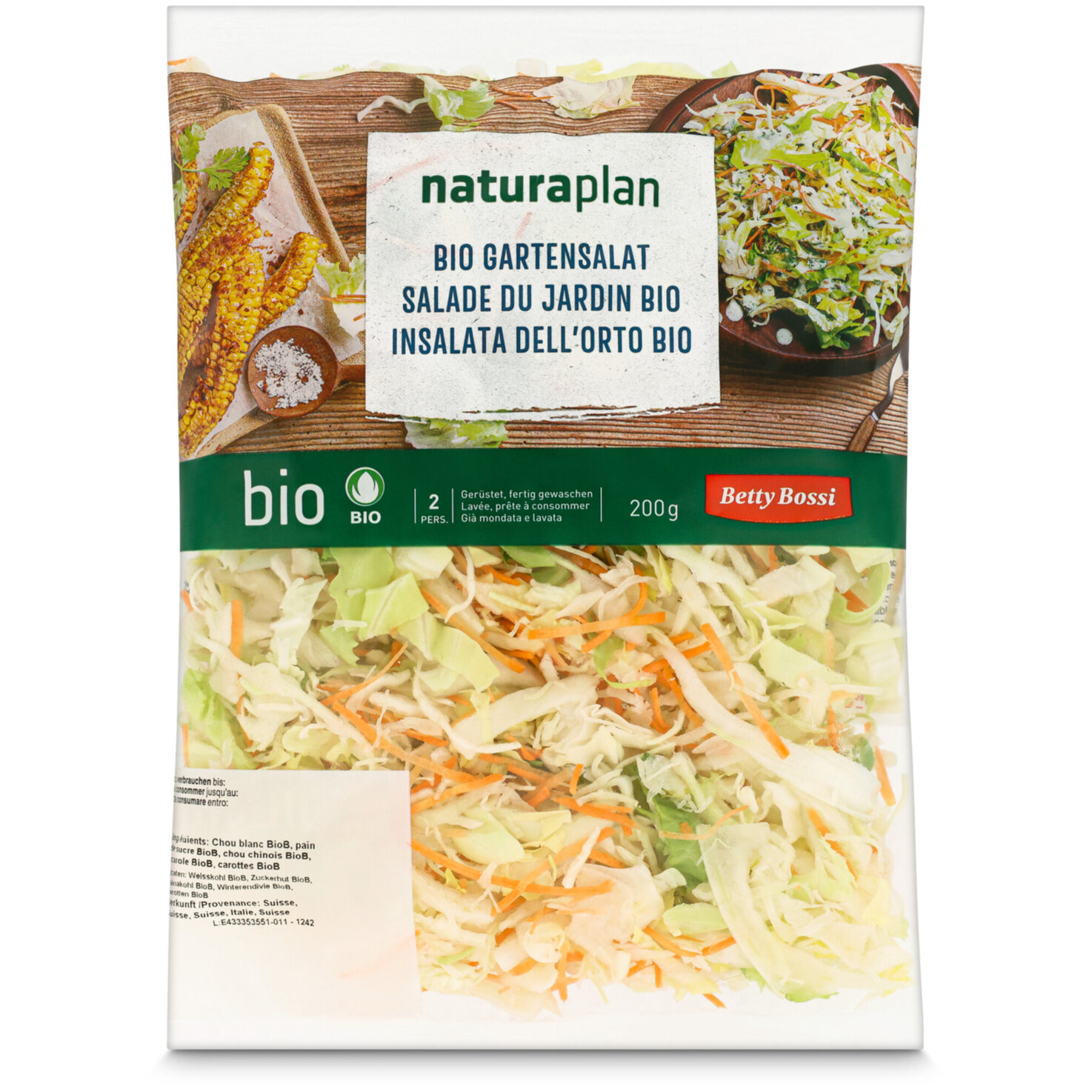 Betty Bossi Naturaplan Bio Gartensalat -
