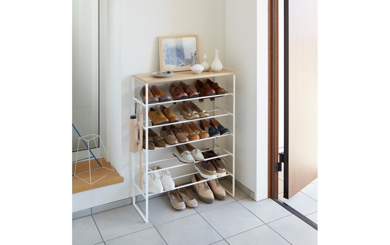 Schuhregal Tower 6-stufig, Weiss<br>Organizer für Schuhe